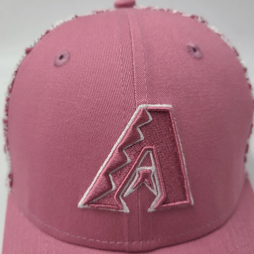 Women Arizona Diamondbacks Hat Snapback Mesh New Era 9Forty Pink Floral M-Crown